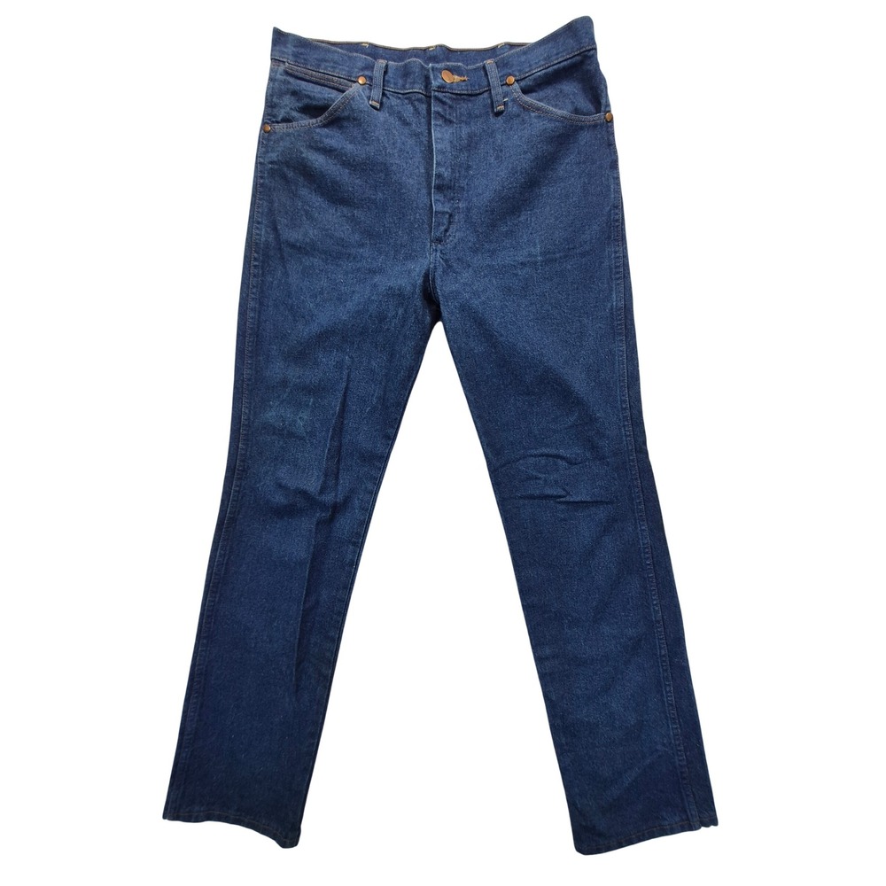 Wrangler 936PWD Cowboy Cut Slim Fit Jeans Mens 34x34 Dark Wash Indigo Denim